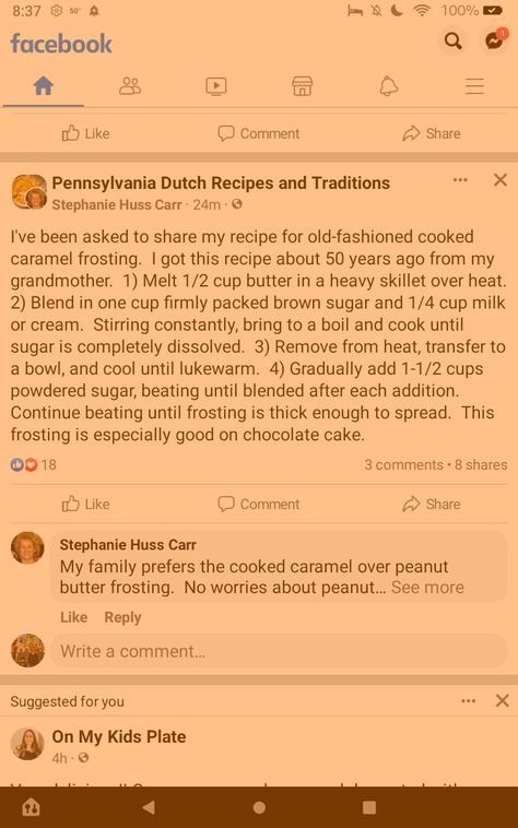 Pennsylvania Dutch Goulash, Pennsylvania Dutch Recipes, Caramel Frosting, Amish Recipes, Dutch Recipes, Pennsylvania Dutch, Old Fashioned Recipes, Goulash, Brown Sugar