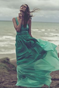 Dress Flowing in the Wind | Blowing in the wind Dress Blowing In Wind, Wind Reference, Coco Bliss, Sea Maiden, Windy Skirts, Dress Wind, Garden Fashion, Langston Hughes, Blowing In The Wind