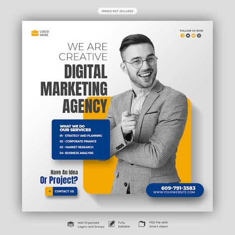 Digital Marketing Banner Design, Digital Marketing Flyer Design, Business Flyer Design Marketing, Digital Marketing Post Ideas, Digital Marketing Post Design, Digital Marketing Brochure, Digital Marketing Instagram Post, Digital Marketing Poster, Digital Marketing Flyer