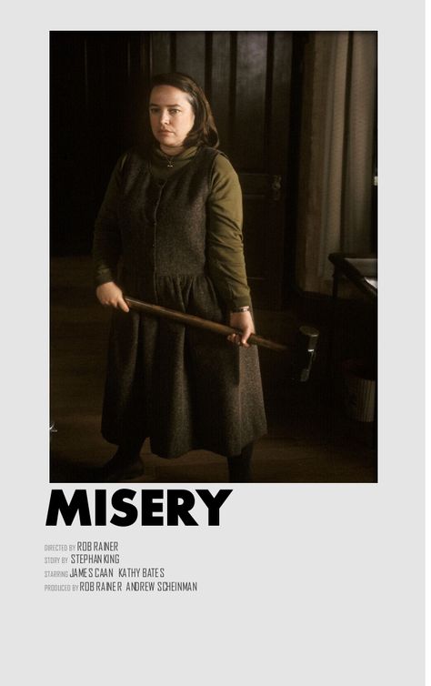 Misery Movie Poster, Misery Film, Media Recommendations, Misery Stephen King, Comfort Films, Movie Library, Misery Movie, The Fall Movie, Winter Movies