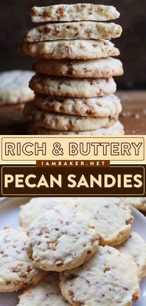 Cookies For A Cookie Exchange, Pecan Sandies Cookies, Sandies Cookies, Pecan Sandies, Chocolate Chip Shortbread Cookies, Pecan Desserts, Quick Cookies, Taco Cups, Perfect Cookies