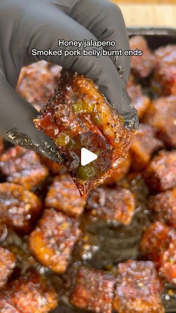 Miguel Raya| Food, bbq, recipes on Instagram: "Honey jalapeno pork belly burnt ends" Pork Burnt Ends, Honey Jalapeno, Smoked Honey, Smoked Pork Belly, Bbq Party Food, Pork Belly Burnt Ends, Keto Carnivore, Honey Pork, Low Carb Pork