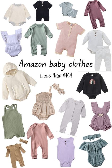 Amazon Baby Girl Clothes, Amazon Baby Clothes, Best Baby Clothes Brands, Walmart Baby, Soft Baby Clothes, Baby Clothes Brands, Cheap Baby Clothes, Babies Stuff, Bjd Clothes