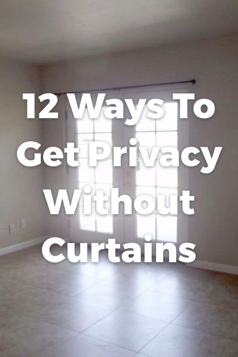 Privacy Without Curtains, Glass Door Coverings, Window Coverings Diy, Privacy Windows, Sliding Glass Door Window, Door Window Covering, Door Window Treatments, Door Coverings, Diy Window Treatments