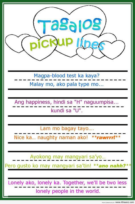 Tagalog pick up lines Tagalog Pick Up Lines Sweets, Pic Up Lines Tagalog, Asian Pick Up Lines, Corny Filipino Pick Up Lines, Trashtalk Lines Tagalog, Savage Lines For Enemy Tagalog, Pickup Lines Tagalog, Corny Pick Up Lines Tagalog, Flip Top Lines Tagalog