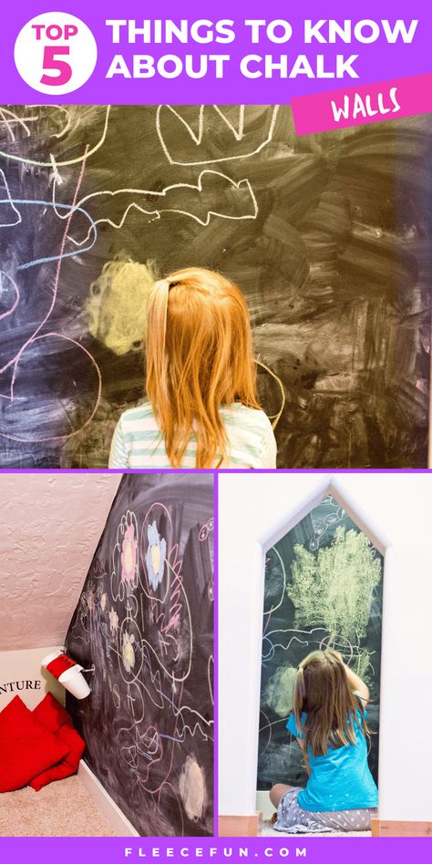 How to paint a chalkboard wall. 5 easy tips that your should know BEFORE your paint! Chalkboard Wall Kids, Make A Chalkboard, Chalk Wall, Cute Little Houses, Maker Project, Diy Money, Chalkboard Wall, Chalkboard Paint, Wood Panel Walls