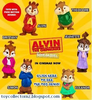 McDonalds Toys Alvin and the Chipmunks | Toy Collector New Zealand Alvin And The Chipmunks The Squeakquel, Chipmunks Movie, 2000s Memories, Vintage Toys 80s, Mcdonalds Happy Meal Toys, Mcdonald's Toys, 2010s Nostalgia, Childhood Memories 90s, Nostalgic Pictures