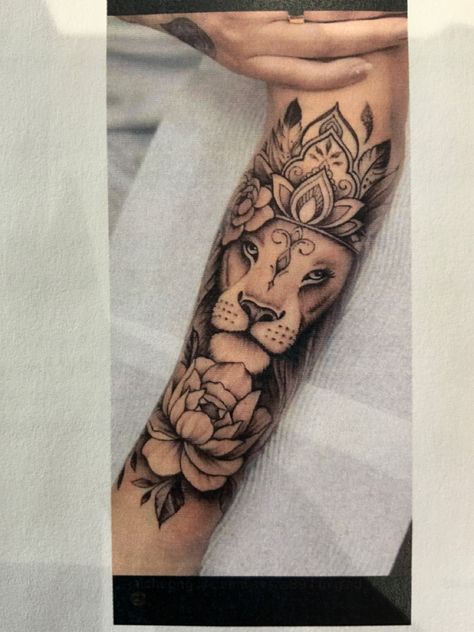 Forarm Tattoos For Women, Lion Arm Tattoo, Lioness Tattoo, Bauch Tattoos, Forarm Tattoos, Hip Tattoos Women, Forearm Tattoo Women, Leg Tattoos Women, Shoulder Tattoos For Women