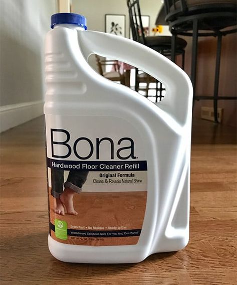 Bona Hardwood Floor Cleaner Review (Pros & Cons) - Prudent Reviews Wood Floor Cleaner Hardwood, Cleaning Shells, Hardwood Floors Cleaning, Bona Floor Cleaner, Hardwood Floor Scratches, Best Hardwood Floor Cleaner, Wood Floor Care, Plant Organization, Cleaning Hardwood Floors