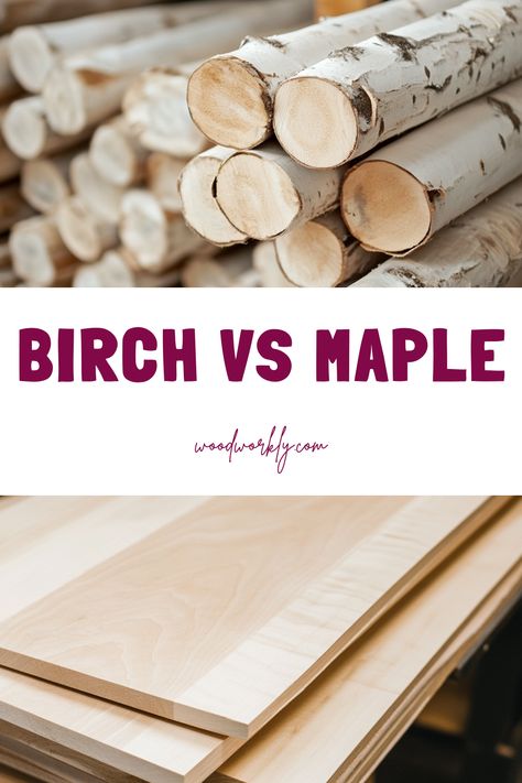 Compare birch and maple wood to choose the perfect fit for your woodworking or furniture project. Learn their strengths, uses, and unique traits. Read the full article for detailed insights!
#BirchWood #MapleWood #WoodComparison #WoodworkingTips #DIYWoodProjects Birch Wood Decor, Maple Plywood, Which Is Better, Birch Tree, Woodworking Tips, Maple Wood, Diy Wood Projects, Furniture Projects, Birch Plywood