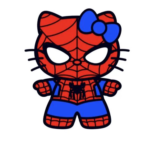 Spider Kitty, Up Carl Y Ellie, Hello Kitty Desenho, Hello Kitty Clipart, Tapeta Hello Kitty, Hello Kitty Wallpaper Hd, Pink Wallpaper Hello Kitty, Spiderman Drawing, Stickers Art