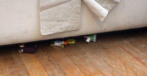 Block Under Couch, Dyi Couch, Bed Blocks, Behind Couch, Couch Protector, Clean Couch, Diy Blocks, Diy Couch, Homemade Toys