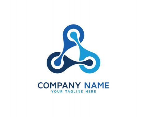 Chain Logo Design, Social Logo, Chain Logo, Design Icon, Company Names, Logo Inspiration, Design Logo, Vector Logo, Premium Vector