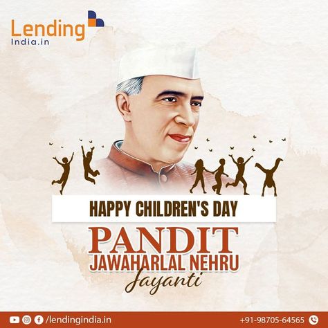 Chacha Nehru, Pandit Jawaharlal Nehru, Future Of India, Jawaharlal Nehru, Modern India, Visa Canada, India Inspired, Happy Children's Day, Children's Day