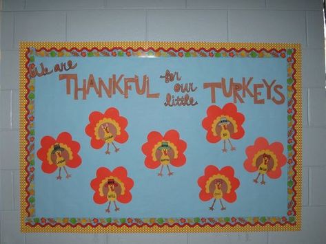 27 Thanksgiving Bulletin Board Ideas - Little Learning Corner Infant Bulletin Board, Thanksgiving Bulletin Board Ideas, Daycare Bulletin Boards, Toddler Bulletin Boards, Thanksgiving Bulletin Board, November Bulletin Boards, Kids Bulletin Boards, Thanksgiving Bulletin Boards, Preschool Boards