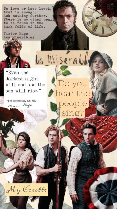 #lesmis #lesmiserables Les Miserables Background, Les Mis Aesthetic, Les Miserables Wallpaper, Les Miserables Aesthetic, Les Miserables Book, Les Miserables Quotes, Goals Board, Musical Wallpaper, Dream Goals