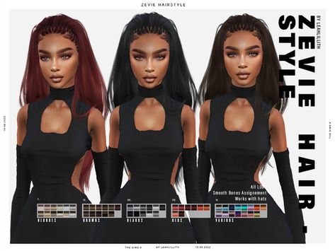 Sims 4 Mods Hair, Sims 4 Black Hair, Cc Mods, The Sims 4 Pc, Pelo Sims, Find Hairstyles, Tumblr Sims 4, Sims 4 Dresses, Sims Four