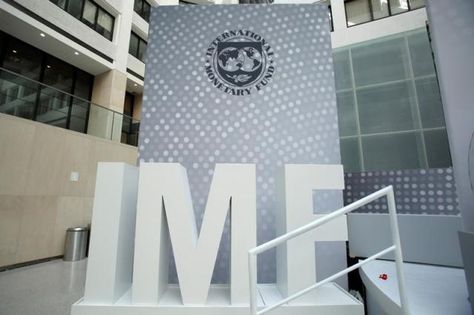 International Monetary Fund logo is seen inside the headquarters at the end of the IMF/World Bank annual meetings in Washington, U.S., October 9, 2016. REUTERS/Yuri Gripas International Monetary Fund, Pakistan