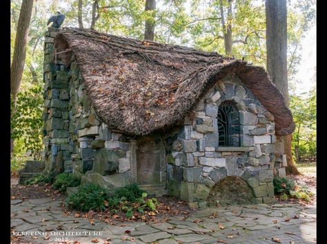 Nature Fairytale Houses, Stone Building, Fairytale House, Storybook Homes, Witch Cottage, Stone Cottages, Enchanted Wood, Fairytale Cottage, Storybook Cottage