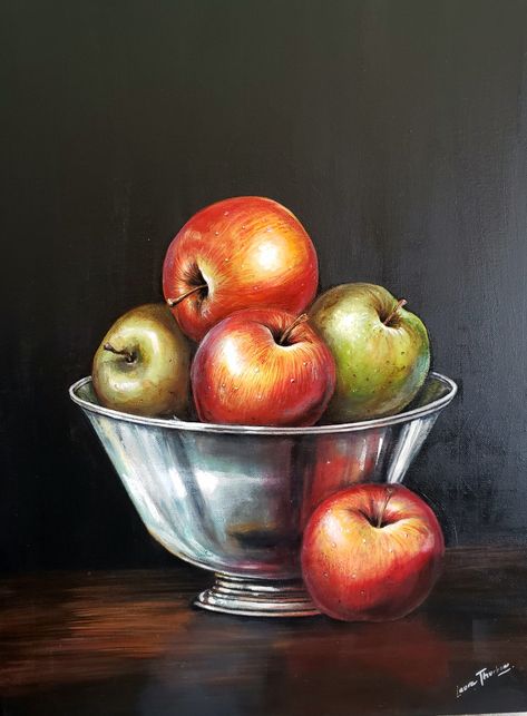 painting realistic fruit in acrylic Painting Ideas On Canvas Fruit, Realistic Fruit Drawing, Fruit Painting Acrylic, Themed Paintings, Black Background Painting, Paint Realistic, Painting Realistic, Painting Fruit, Tattoo Practice