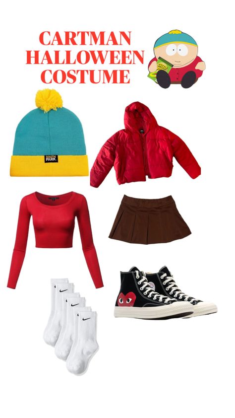 #southpark #ericcartman #halloweencostume Cheerleader Halloween Costume, Best Halloween Costumes Ever, Matching Halloween Costumes, Classy Halloween Costumes, Cheap Halloween Costumes, Trio Halloween Costumes, Halloween Coustumes, Pretty Halloween Costumes, Couples Halloween Outfits