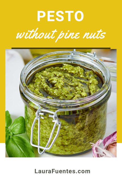 Pesto Without Pine Nuts Recipes, Pine Nuts Recipes, Nuts Recipes, Hazel Nut, Nut Free Pesto, Pesto Sauce Recipe, Pine Nut Recipes, Homemade Pesto Sauce, How To Make Pesto