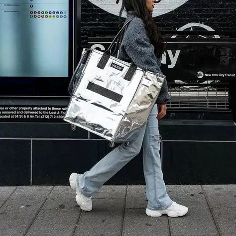 Why the Hulken Bag Has Become an Obsession – Svelte Magazine Hulken Bag, Rolling Tote Bag, Rolling Tote, Rolling Bag, Victoria B, Shopping Trolley, The Container Store, Bag Silver, Travel Tote Bag