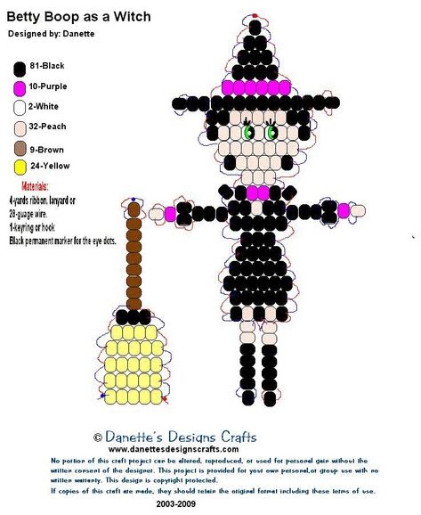 Witch Halloween Pony Bead Patterns, Bead Pets, Pony Bead Jewelry, Bead Buddies, Pony Bead Animals, Bead Animals, Pony Bead Projects, Rainbow Loom Patterns, Pony Bead Crafts