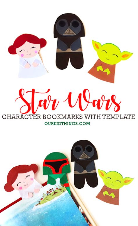 Star Wars Bookmark Crafts Star Wars Crafts For Kids Easy, Crochet Star Wars Bookmark, Star Wars Book Marks Diy, Star Wars Literacy Activities, Star Wars Crafts For Kids, Star Wars Bookmarks Printable, Lightsaber Bookmark, Star Wars Kids Crafts, Diy Star Wars Gifts