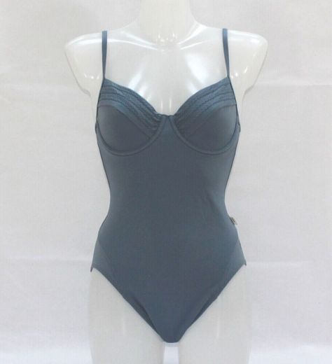 Swimsuit One piece Women Speedo Size 10 34B Underwired Blue Grey Lined Holiday #Speedo One Piece Women, Swimsuit One Piece, One Piece Swimsuit, Blue Grey, Size 10, One Piece, Grey, Best Deals, 10 Things