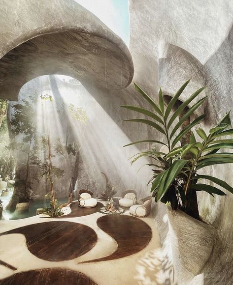 Dreamscape Architecture, Cob House, Garden Containers, Organic Architecture, Earthship, Tulum Mexico, Inspiring Spaces, Dream Spaces, Art Center