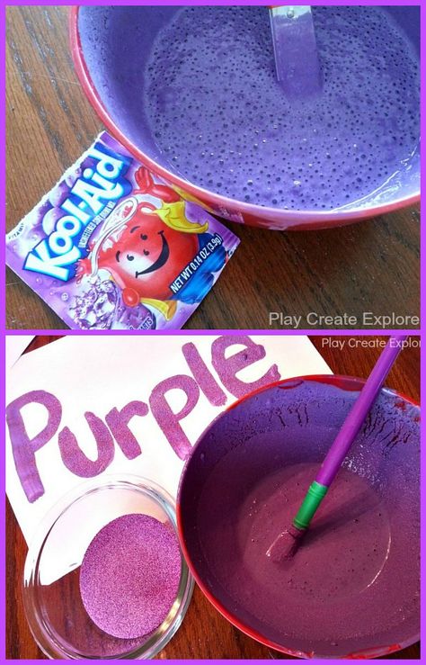 I made some Grape Scented Sand Paint during our Purple Themed Week, in the Color of the Week Exploration Series . It ... Steam For Preschool, Purple Crafts, Color Of The Week, Art Activities For Toddlers, Sensory Activities Toddlers, Sensory Art, Teaching Colors, Daycare Activities, Sand Painting