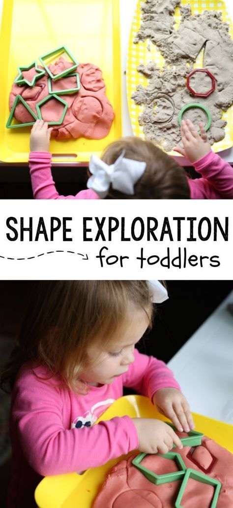 Math For Infants, Shape Exploration, Shapes Activity, Shapes Lessons, Shapes For Toddlers, Toddler Math, Cognitive Activities, Toddler Lessons, Shape Activities