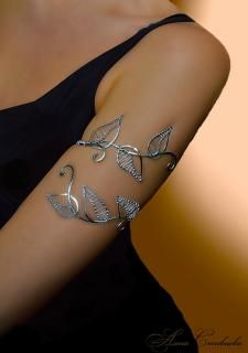 Jewelry Craft Ideas - Pandahall.com Arm Cuff Jewelry, Upper Arm Cuff, Upper Arm Cuffs, Arm Bracelets Upper, Wrap Armband, Arm Jewelry, Arm Bracelets, Leaf Bracelet, Cuff Jewelry