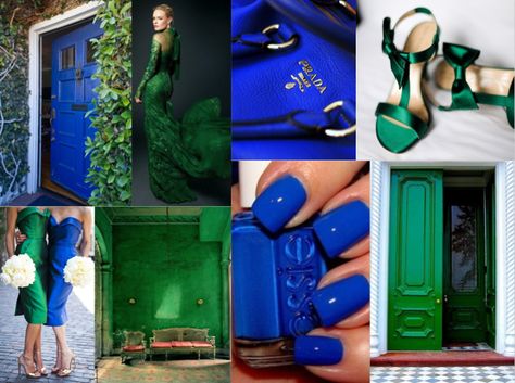 Emerald Green and Royal Blue themed Emerald Green And Royal Blue, Royal Blue Color Scheme, Royal Blue Wedding Theme, Wedding Color Schemes Blue, Cobalt Wedding, Blue Green Wedding, Marketing Colors, Green Galaxy, Emerald Green Weddings