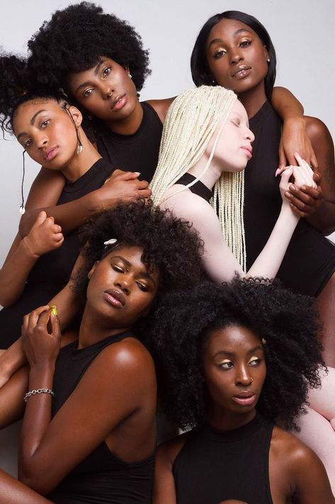 Group Photoshoot Ideas, Group Photoshoot, Dark Skin Women, Branding Photoshoot, Light Skin, Black Dresses, Black Is Beautiful, Photoshoot Ideas, Woman Face