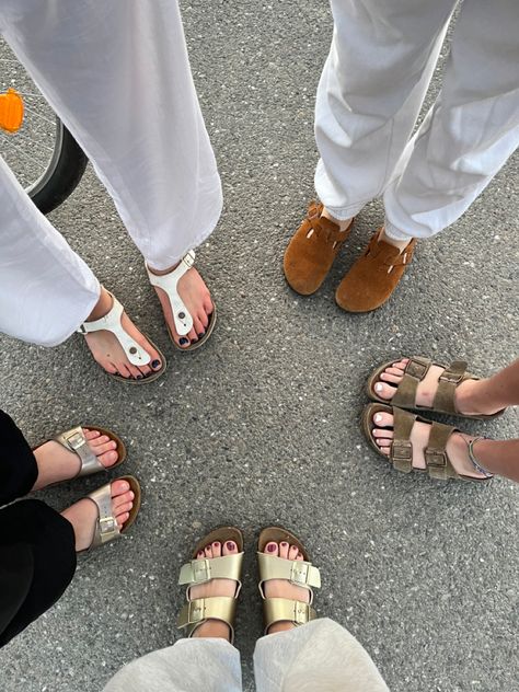 Birks Outfit, Sandals Outfits, Sandals Outfit, Toe Nails, Birkenstock, Sandals, Nails, Quick Saves