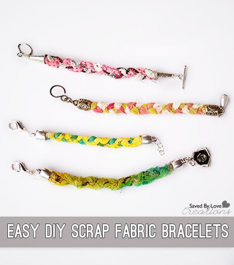 Fabric Scrap Crafts, Handkerchief Ideas, Fabric Bracelets Diy, Fabric Recycling, Vlog Ideas, Scrap Crafts, Jewelry Fabric, Art Quilting, Scrap Fabric Crafts