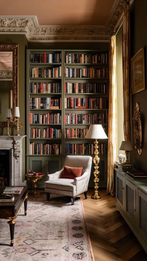 20 Ultimate Cozy Reading Nook Ideas You'll Wish You Knew Sooner - SheBonny Wreath On Bookshelf, Corner Nook In Bedroom, Bookcase Wall With Window, Lighting For Bookshelves, Bookshelves Above Fireplace, Small Study Decor, Study Rooms Ideas, Built In Bookshelves Window, Book Nook Corner Small Spaces