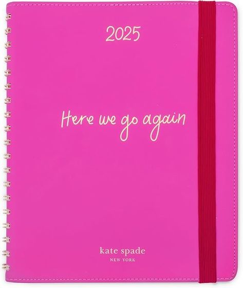 Amazon.com : Kate Spade New York 2025 Large Weekly & Monthly Planner, 12 Month Soft Cover Agenda Dated January 2025-December 2025, Cute Planner with Stickers & Spiral Binding, Here We Go Again : Office Products January 2025, Here We Go Again, Weekly Monthly Planner, Cute Planner, Spiral Binding, Office Products, Soft Cover, Monthly Planner, Kate Spade New York