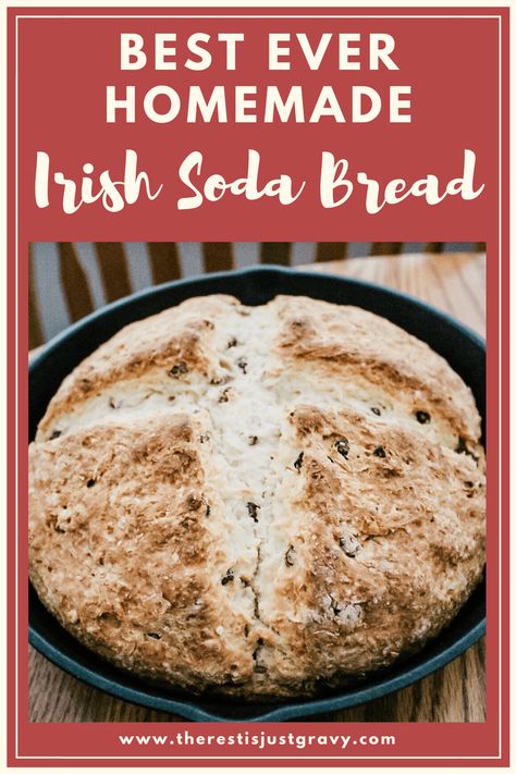 Irish Cakes, Irish Treats, Soda Bread Without Buttermilk, Bread Loafs, Bread Artisan, Traditional Irish Soda Bread, Baked Items, Soda Bread Recipe, Irish Dishes