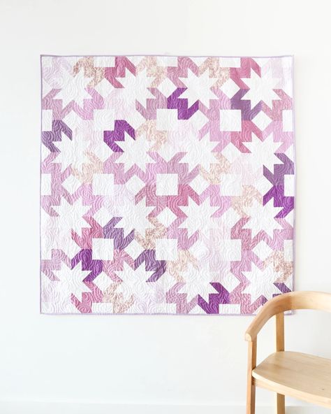 Sawtooth Star, Match Design, Cake Quilt, Layer Cake Quilts, Quilt Pattern Download, Purple Quilts, Cozy Quilts, Pretty Quilt, Star Quilt Patterns