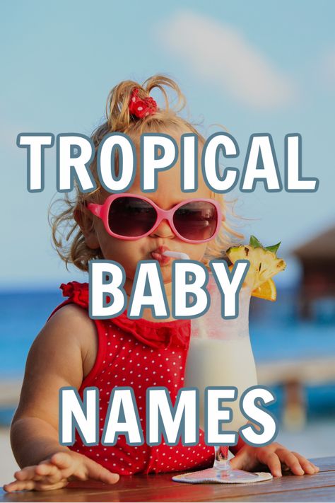 Life's sure to be a beach with a tropical island baby name. Take a look at some islands turned baby names you will absolutely love. Beach Names Ideas, Coastal Baby Names, Island Names Ideas, Beachy Girl Names, Ocean Inspired Names, Beachy Baby Names, Beach Names, Island Names, Ocean Words