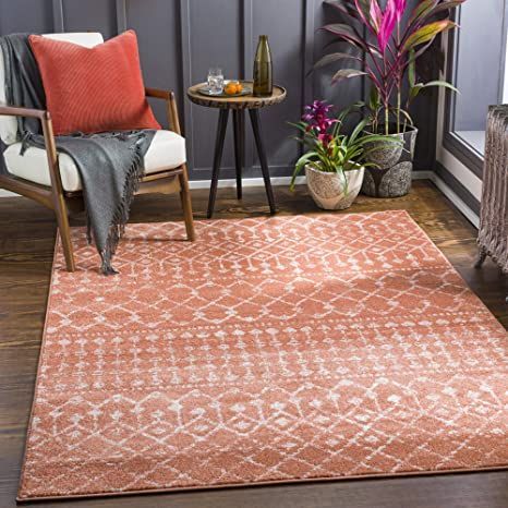 egnarO tnruB ,)ni 3( tf 7 x )ni 3( tf 5 ,guR aerA naimehoB labolG eislE srevaeW citsitr A Global Bohemian, Coral Area Rug, Bohemian Area Rug, Bedroom Area Rug, Moroccan Tile, Orange Area Rug, Bohemian Area Rugs, Rustic Rugs, White Area Rug