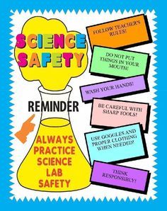 Make a Science Fair Project about science safety: Lab Safety Poster Ideas for your Kids. Lab Safety Poster Ideas, Safety Poster Ideas, Science Safety Posters, Science Lab Safety Rules, Nota Sains, Safety Drawing, Science Safety Rules, Lab Safety Poster, Science Corner