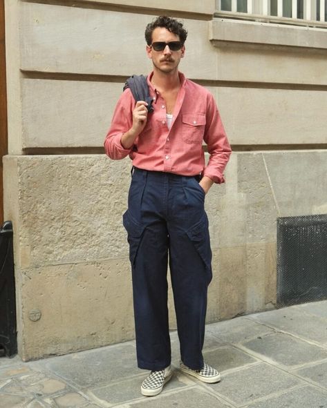 Excited to Wear This Spring — Die, Workwear! Navy Sunglasses, Vintage Menswear, Western Denim Shirt, Deal Of The Day, Grey Trousers, Linen Suit, Men Fashion Casual Outfits, Royal Navy, Western Shirts