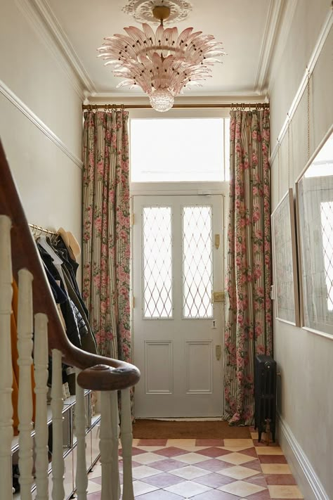 Inside the Buchanan Studio Founders' London Townhome | domino Antique Tub, Buchanan Studio, Princess Bathroom, Bold Bathroom, Vintage Inspired Home, Tiled Bathroom, Monochrome Print, Studio Chairs, Victorian Tiles