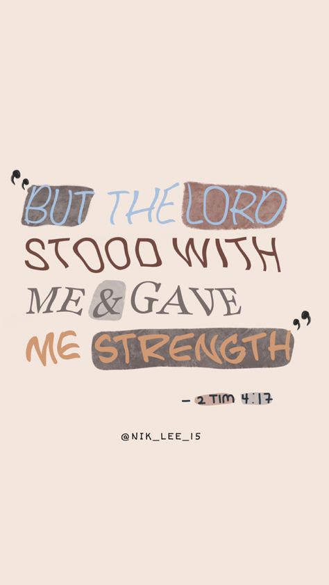 2 Timothy 4 17, 2 Timothy 4, Give Me Strength, 2 Timothy, Ipad Air, Give It To Me, Ipad