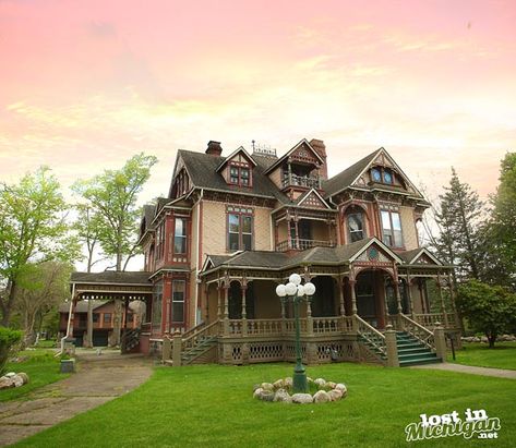 The Victorian House in Coldwater - Lost In Michigan Cost To Build A House, Coldwater Michigan, Charlevoix Michigan, Victorian Beauty, Michigan Road Trip, I Can Only Imagine, Build A House, Cost To Build, Victorian House