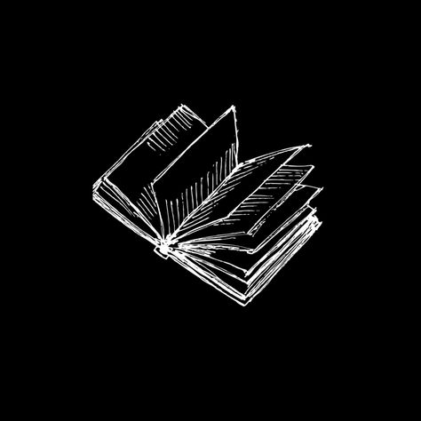 Book Icon Black, Minimalist Icons Instagram, Book Widget, Book Pfp, Black Instagram Highlight Covers, Instagram Highlight Covers Black, Dark Reading, Books Icon, Black Quotes Wallpaper